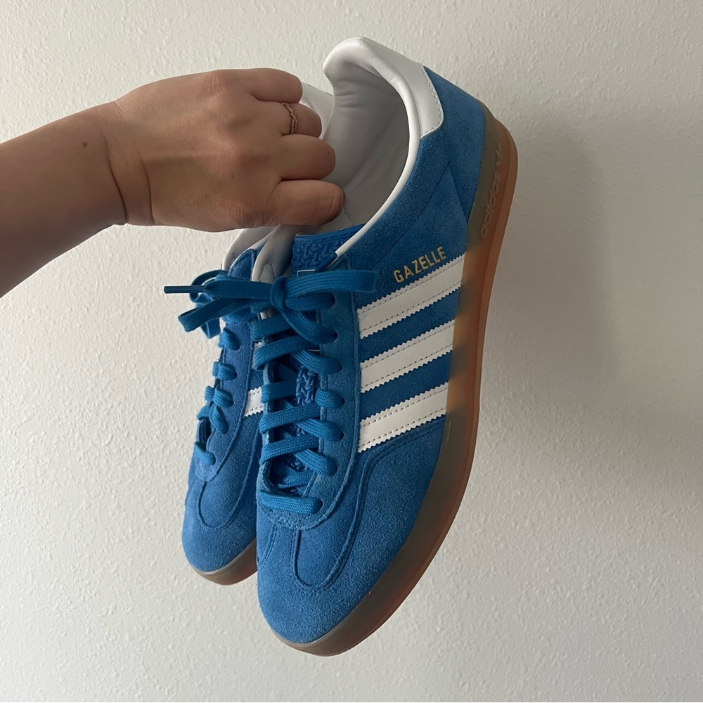 ADIDAS | Men’s Blue Indoor Gazelle Sneakers | 11 - Picture 5 of 7